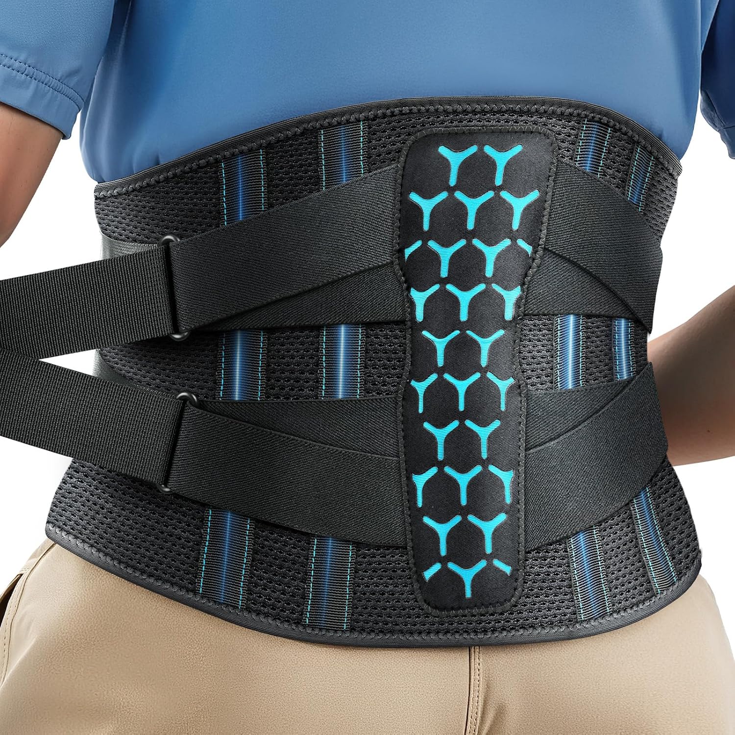 Sparthos back support belt with breathable straps, shown on a neutral background